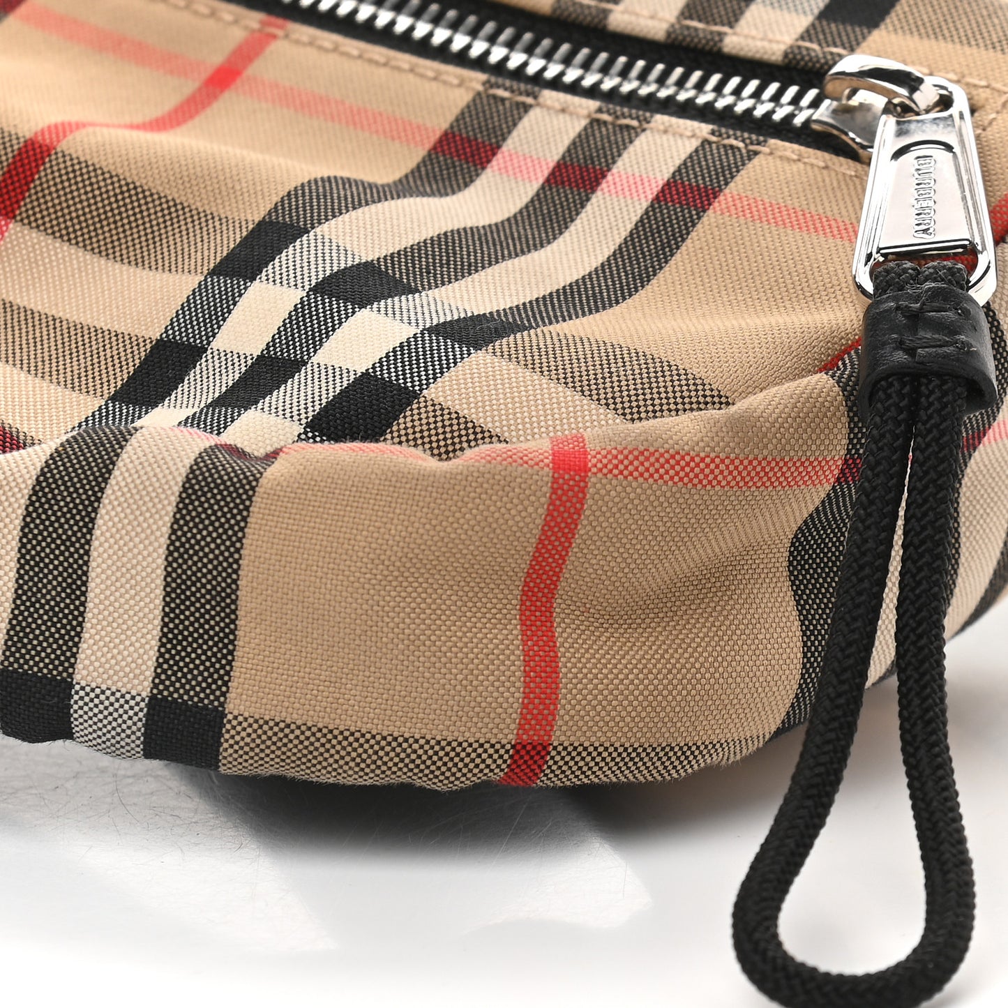Nylon Vintage Check Small Cannon Bum Bag Archive Beige