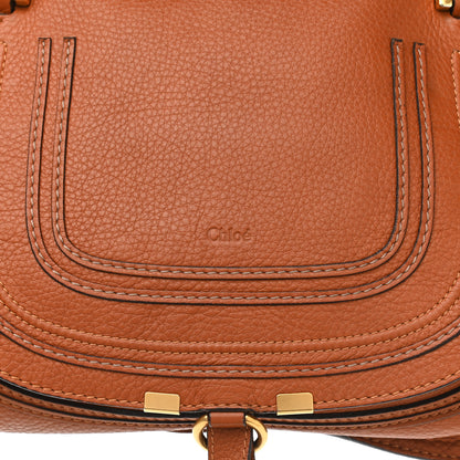 Chloe Calfskin Medium Marcie Satchel Tan 8 of 13