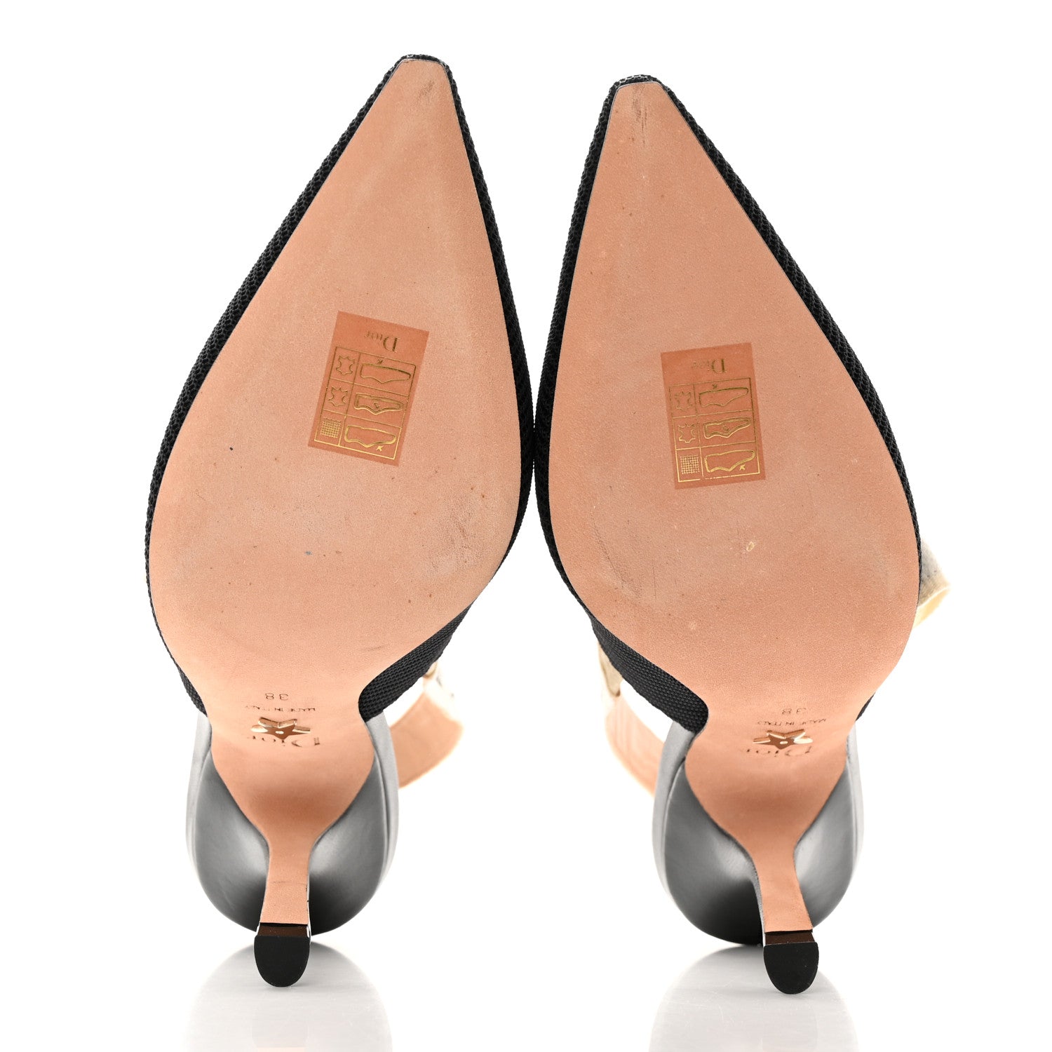 Christian Dior Technical Canvas Ribbon J'Adior Slingback 100mm Pumps 38 Black 5 of 16