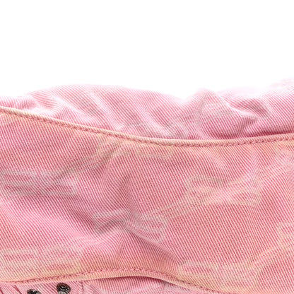 Balenciaga Denim BB Monogram Neo Cagole Handbag XS Pink 15 of 15
