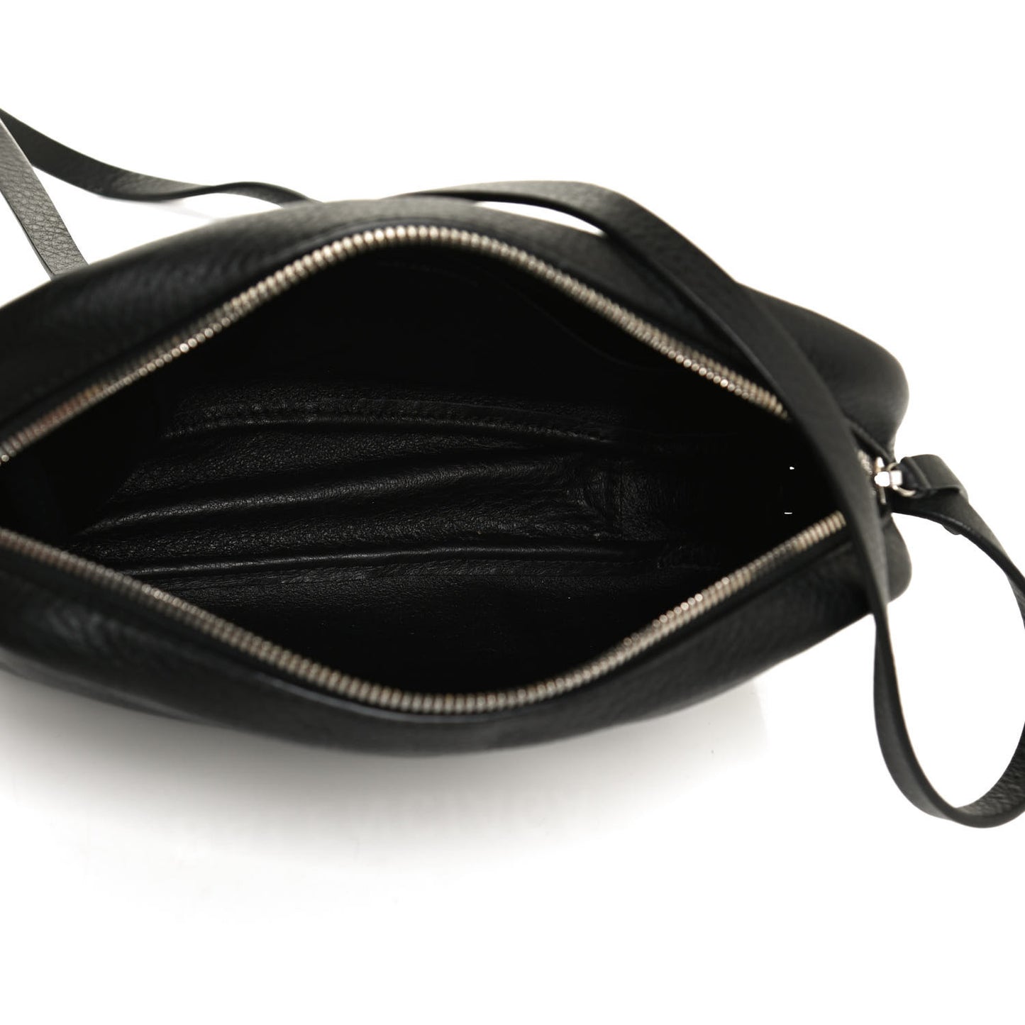 Calfskin Logo S Everyday Camera Bag Black