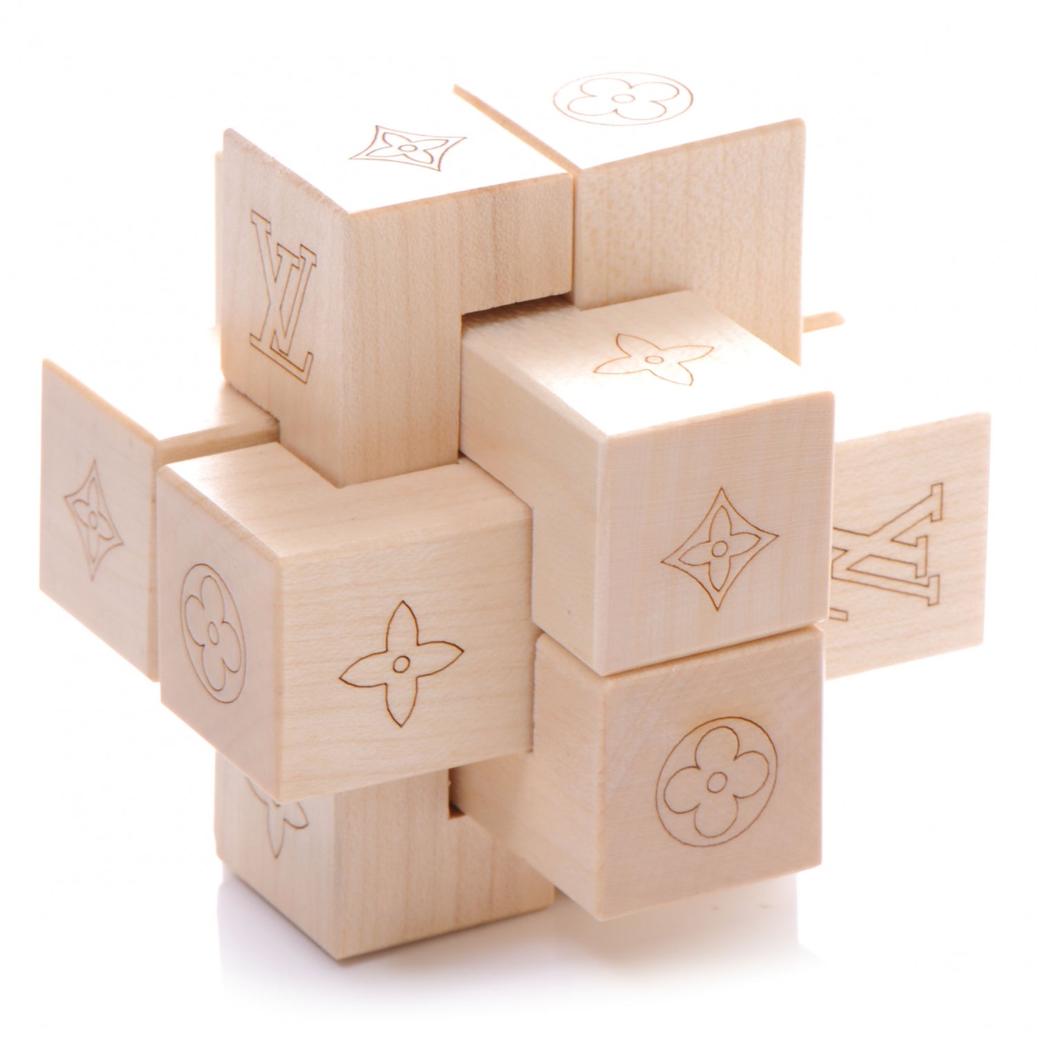 Louis Vuitton Le Pateki Wood Cube Puzzle VIP Gift 5 of 5