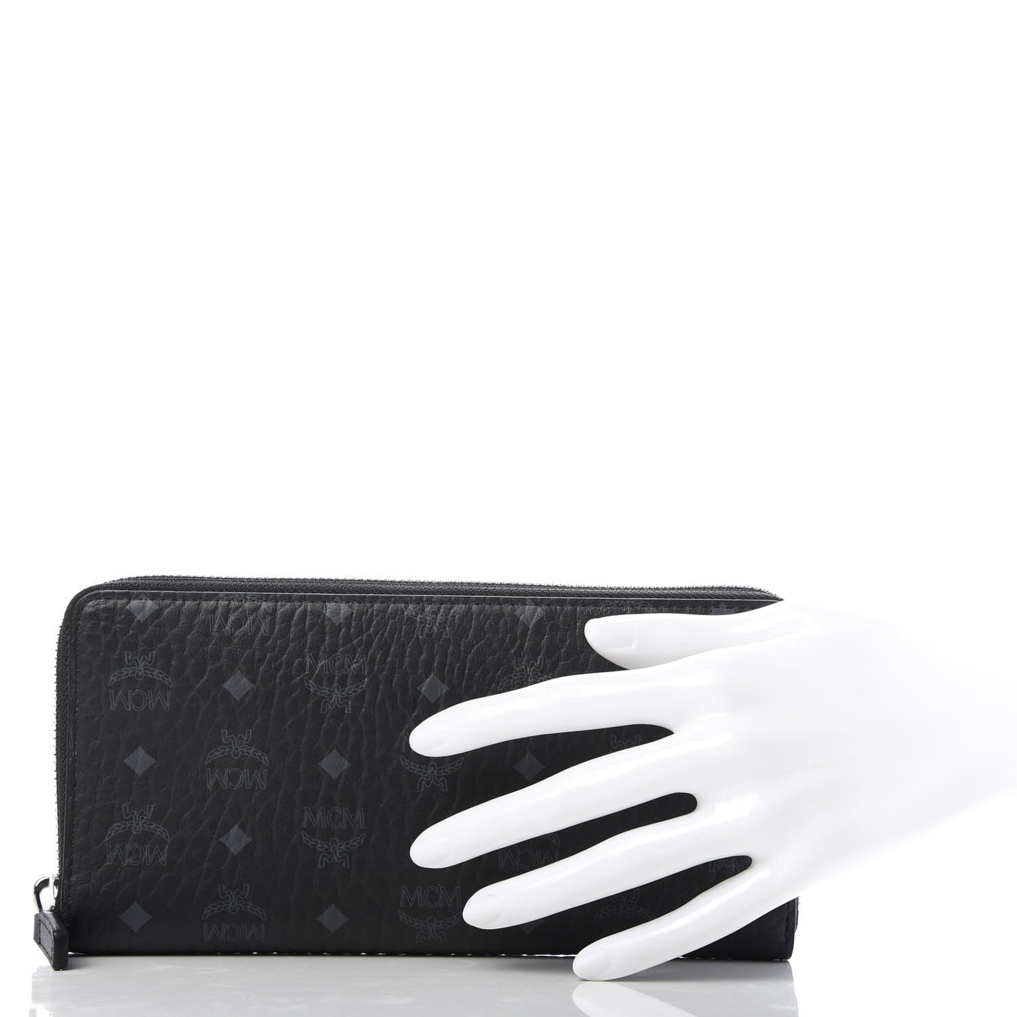 Visetos Large Zip Around Wallet Black
