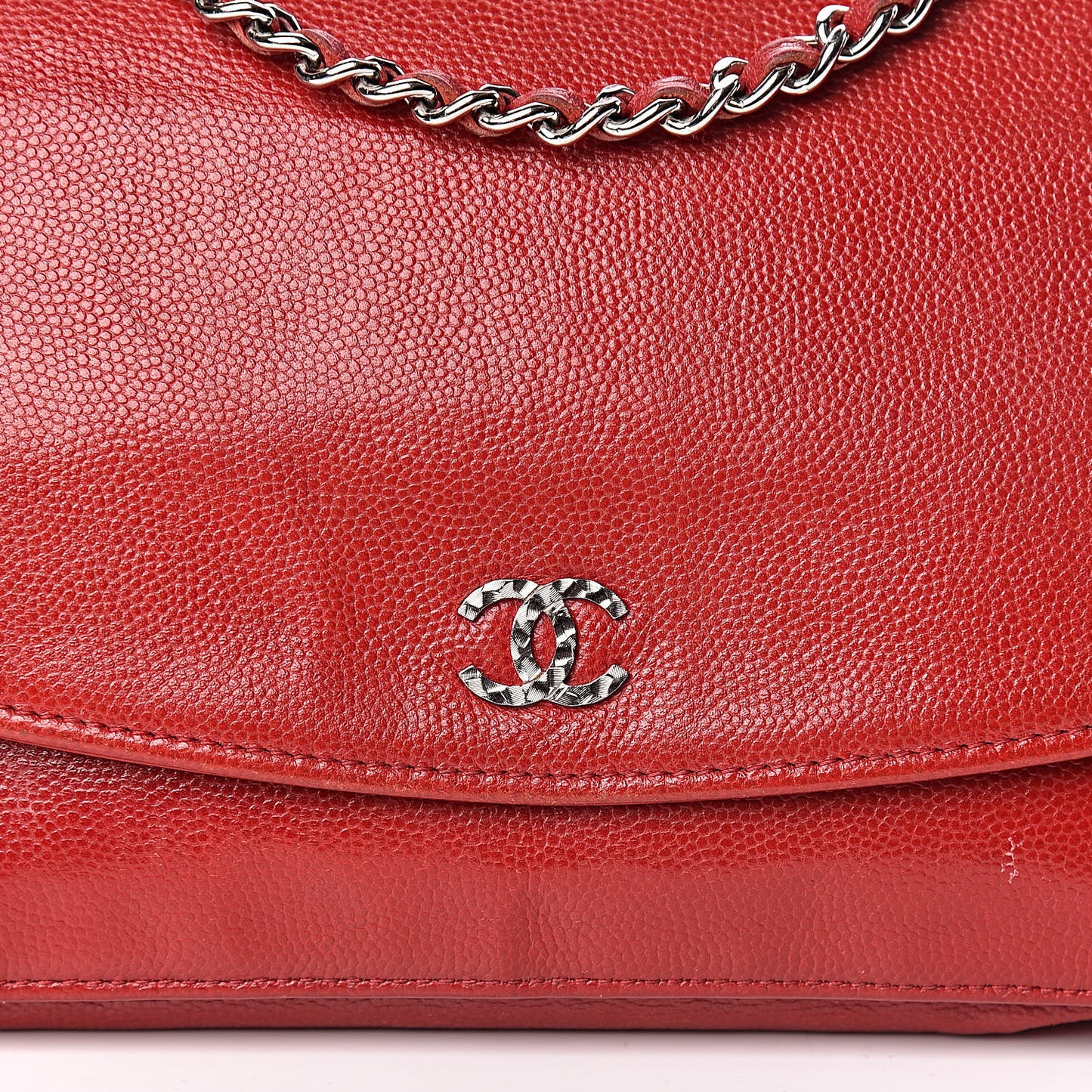 Caviar Sevruga Wallet on Chain WOC Red