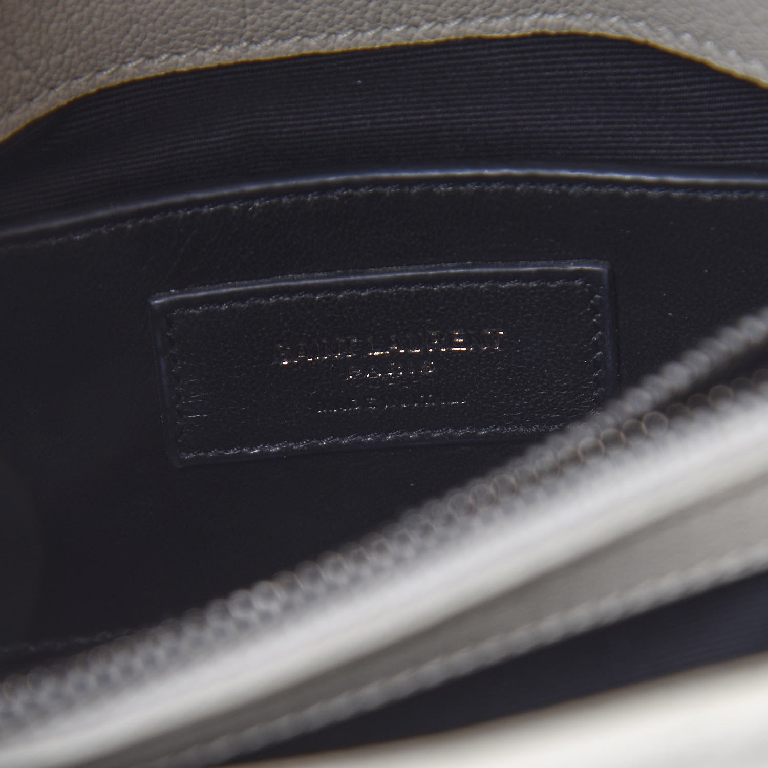 Saint Laurent Sheepskin Matelasse Chevron Monogram Medium College Bag Dove White 7 of 17