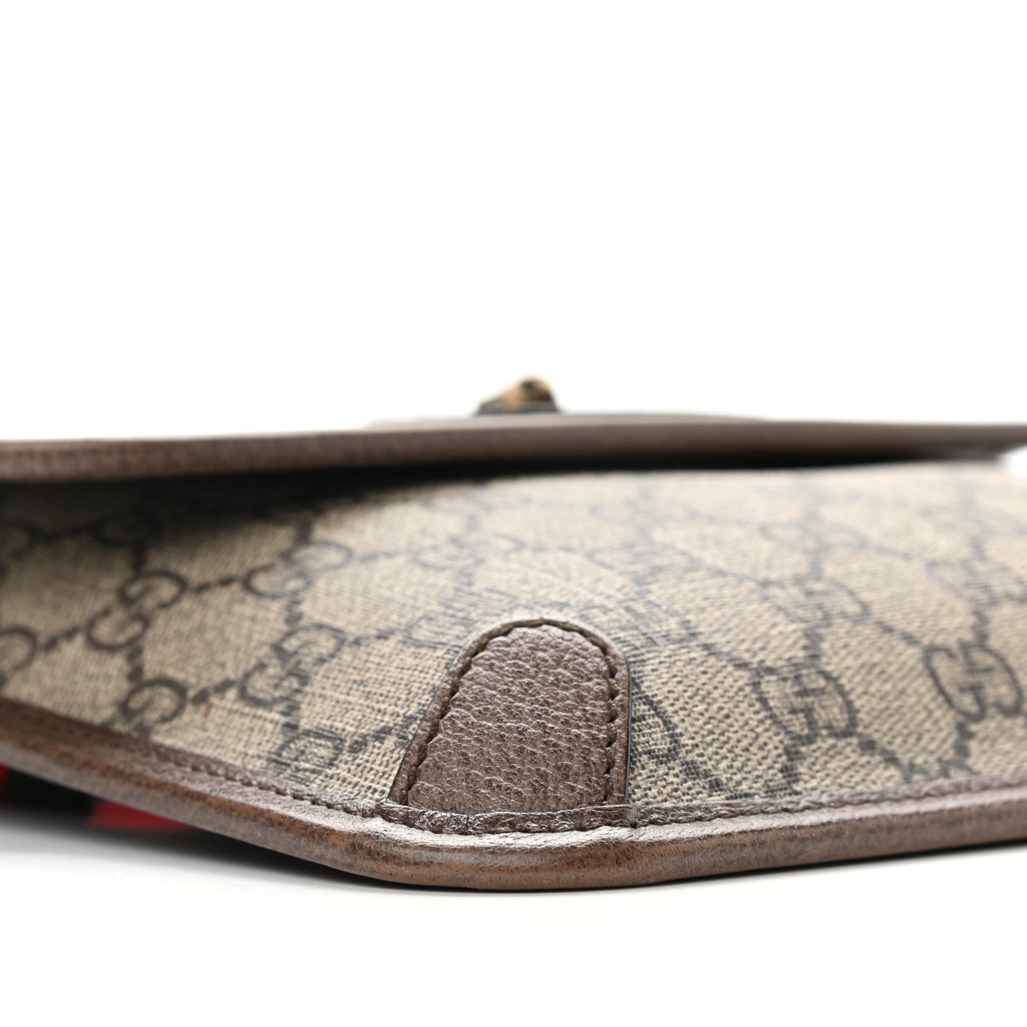 Gucci GG Supreme Monogram Neo Vintage Web Belt Bag Brown 12 of 16