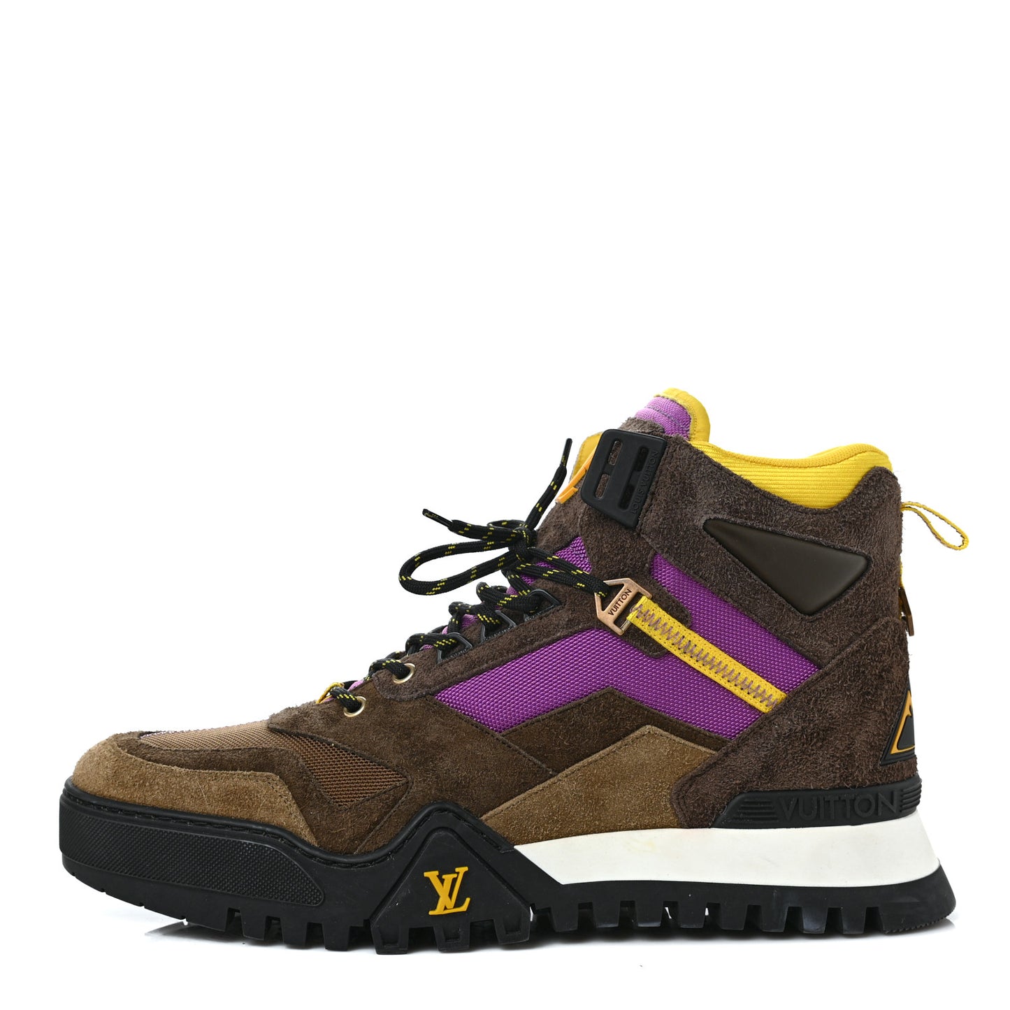 Suede Calfskin Mens LV Hiking Ankle Boots 9.5 Brown
