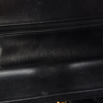 Chanel Lambskin Quilted Medium Double Flap Black 10 of 13