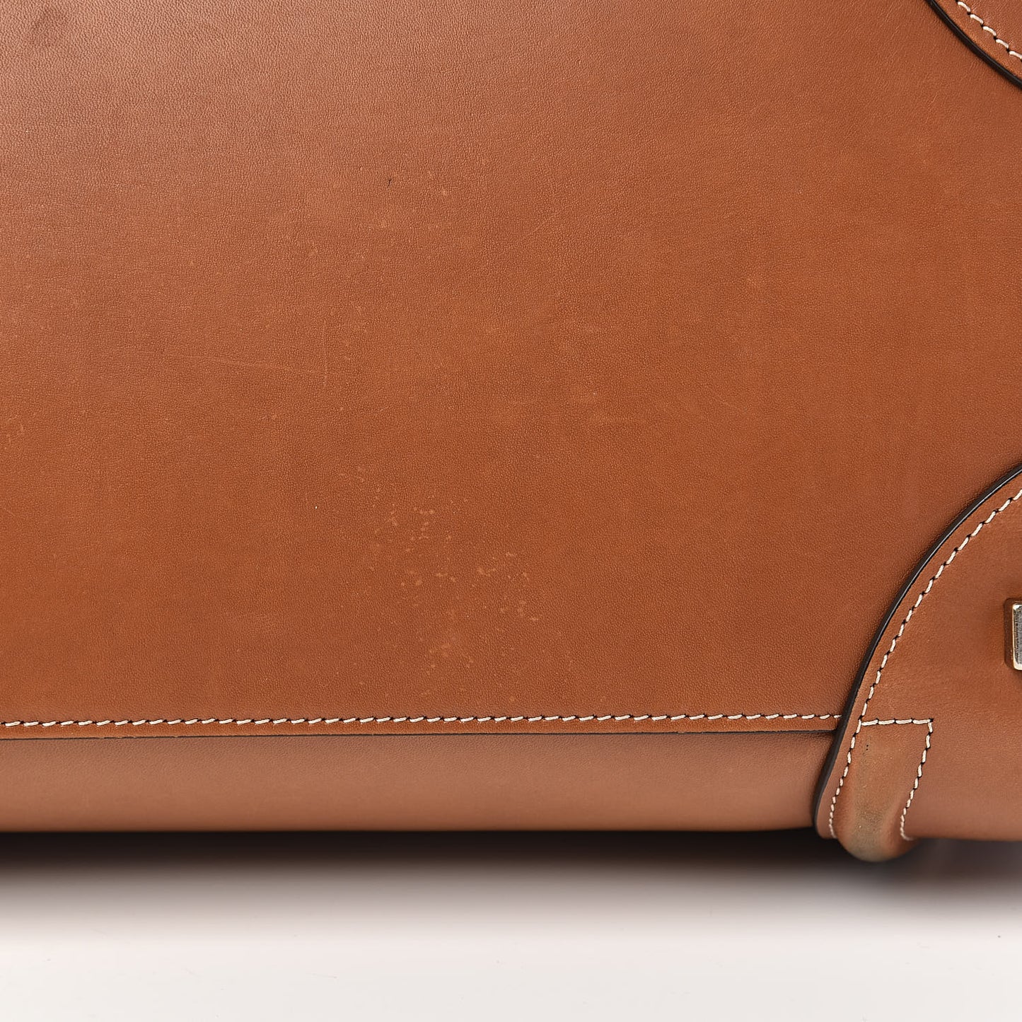 Natural Calfskin Mini Luggage Tan