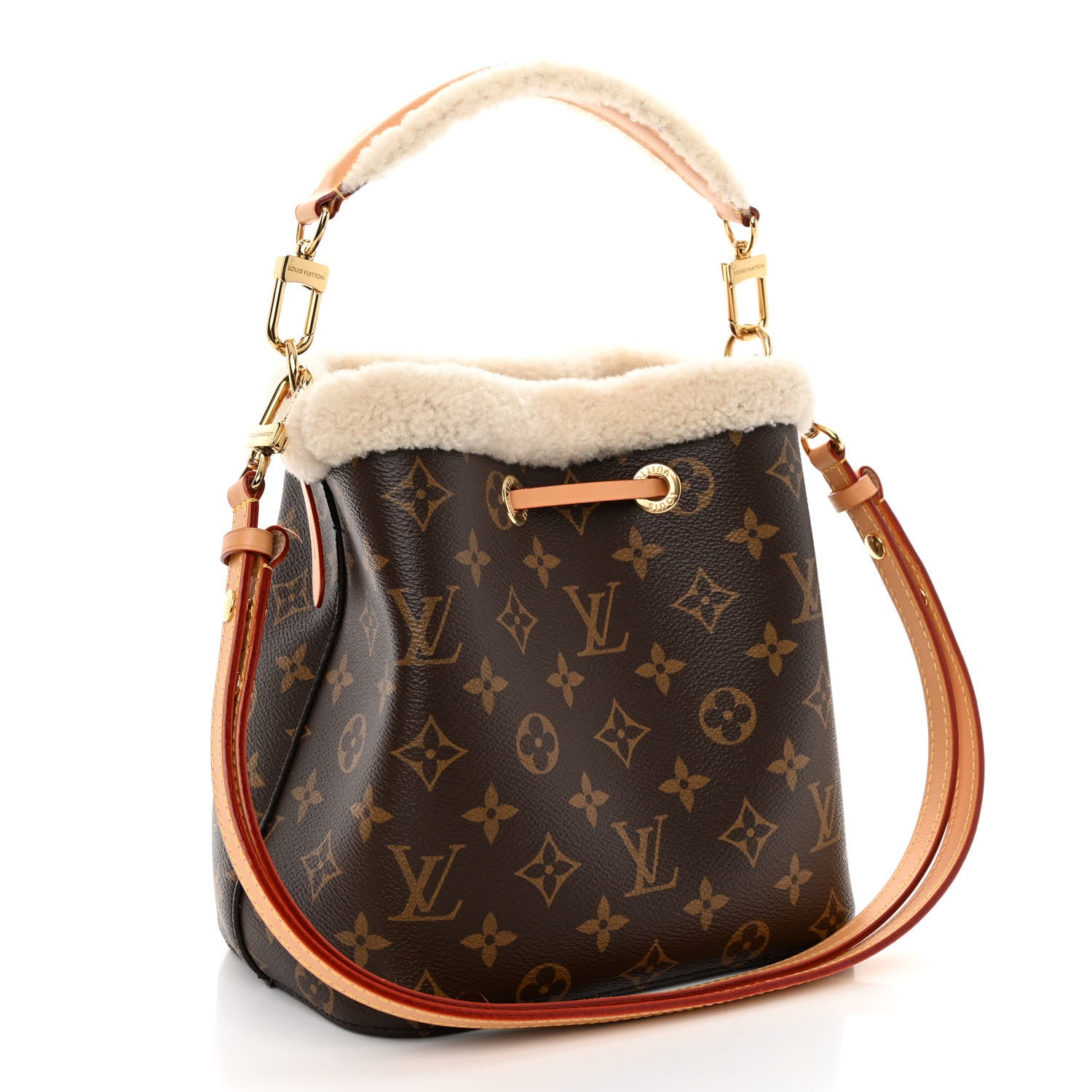 Louis Vuitton Monogram Shearling Cozygram Neonoe BB 3 of 10