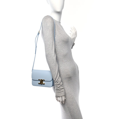 Celine Shiny Calfskin Teen Triomphe Pale Blue 2 of 9