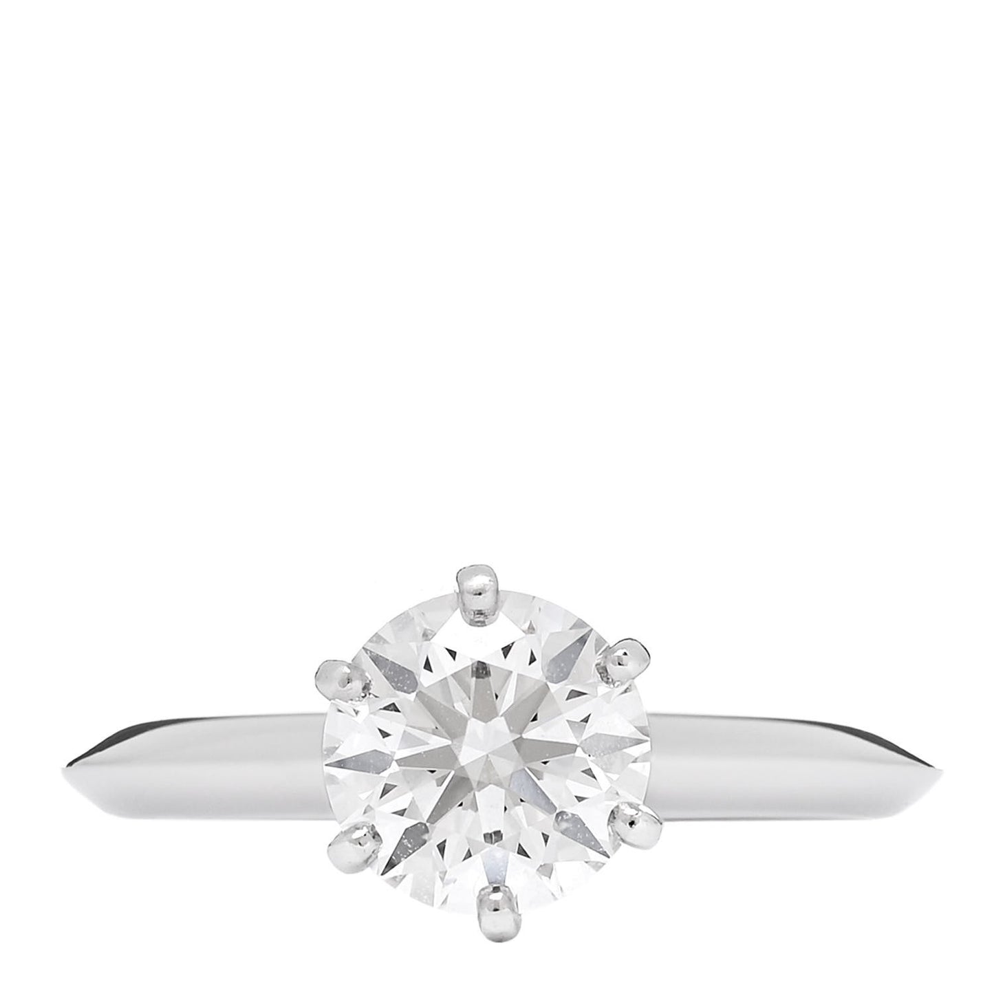 Platinum Diamond 1.32ct Solitaire Engagement Ring 50 5.25