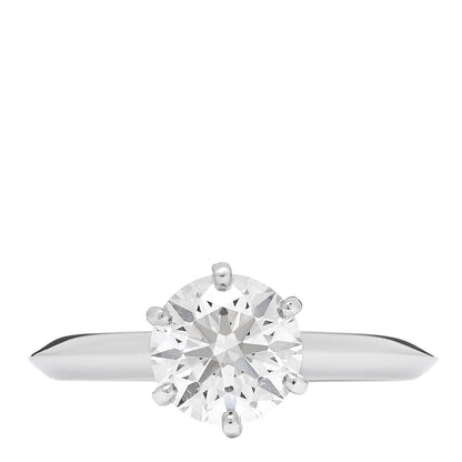 Tiffany Platinum Diamond 1.32ct Solitaire Engagement Ring 50 5.25 1 of 8