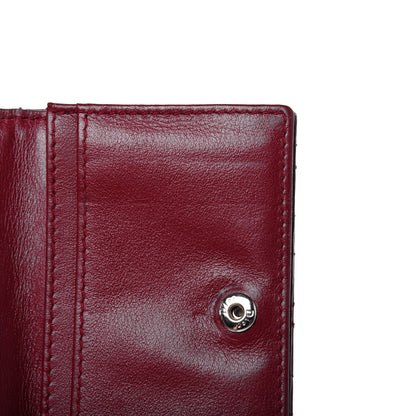Christian Dior Patent Cannage Small Lady Dior Flap Card Holder Scarlet 8 of 13