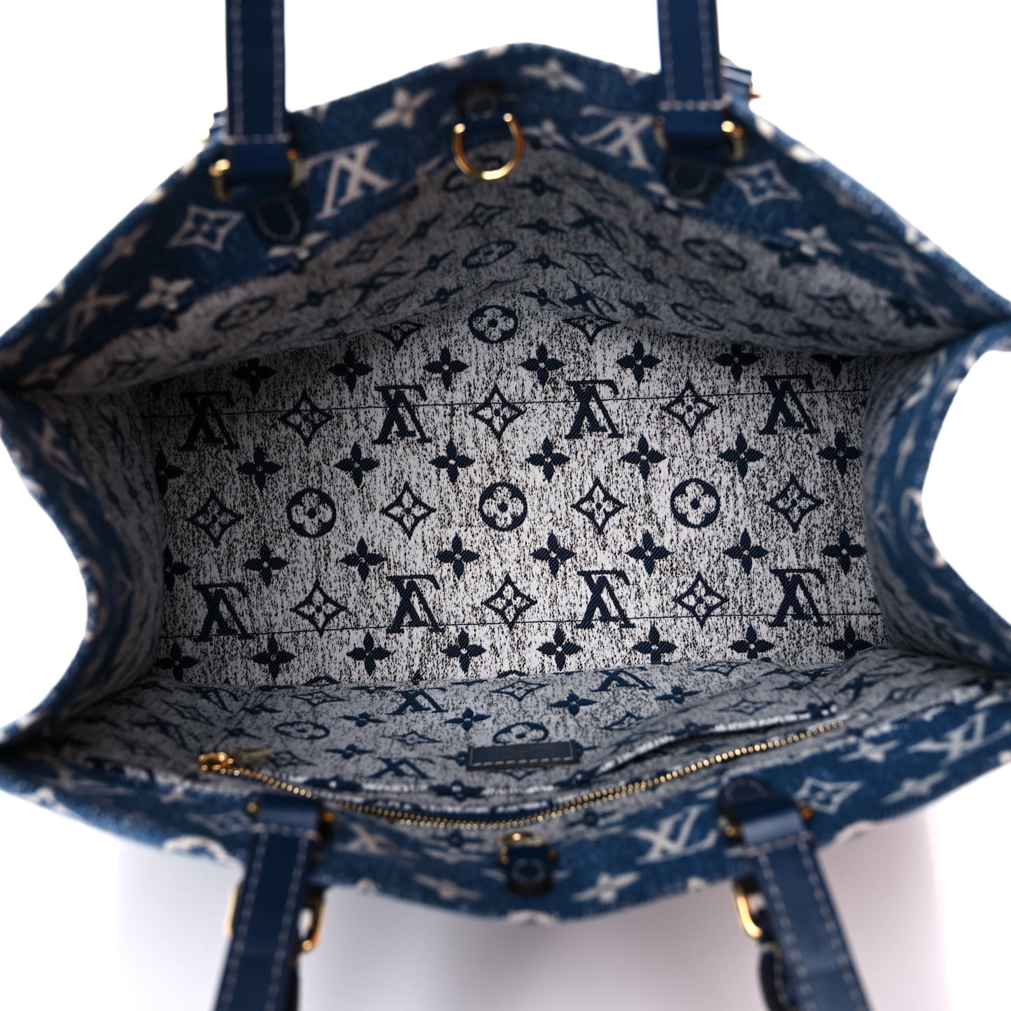 Monogram Jacquard Denim Onthego MM Bleu