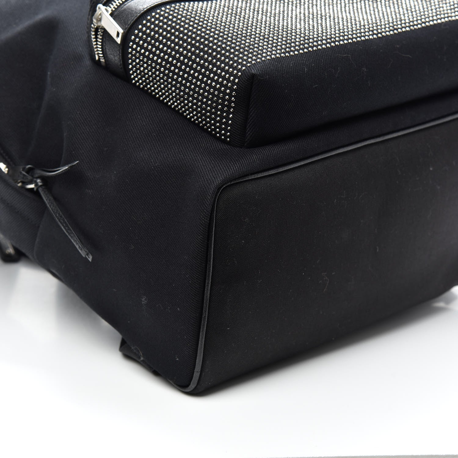 Saint Laurent Canvas City Studded Backpack Black 7 of 8