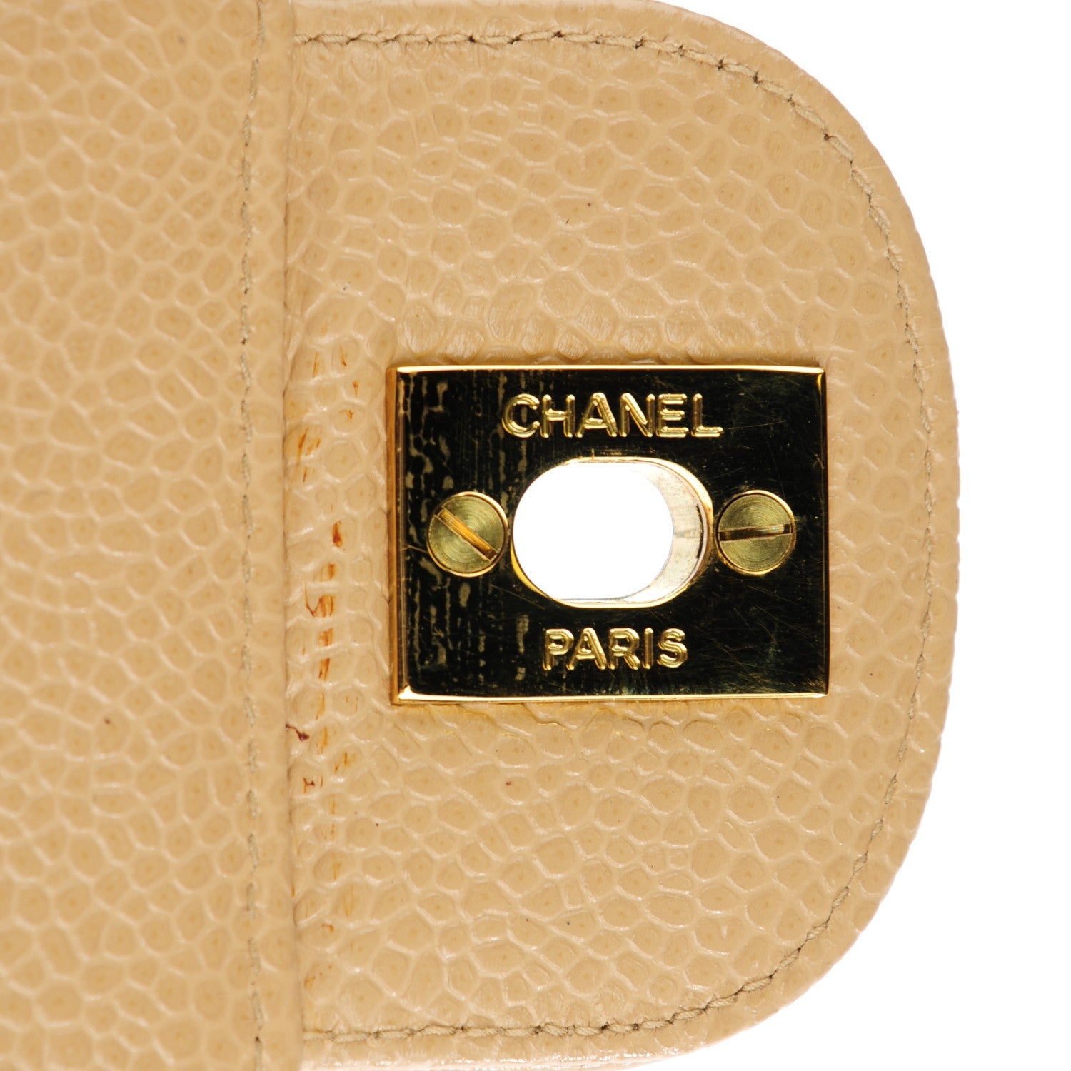 Chanel Caviar Quilted Camera Case Beige 2 of 11
