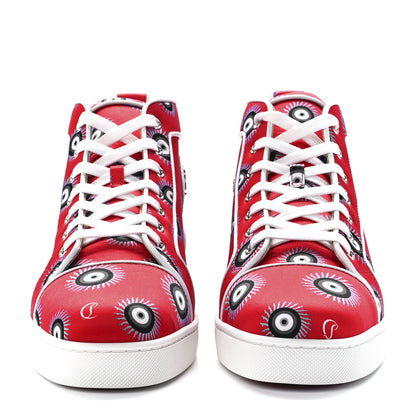 Christian Louboutin Crepe Satin Nappa Mens Loubi Eye Louis Orlato Flat Sneakers 42 Multicolor 2 of 9