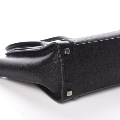 Celine Drummed Calfskin Micro Luggage Black 5 of 10