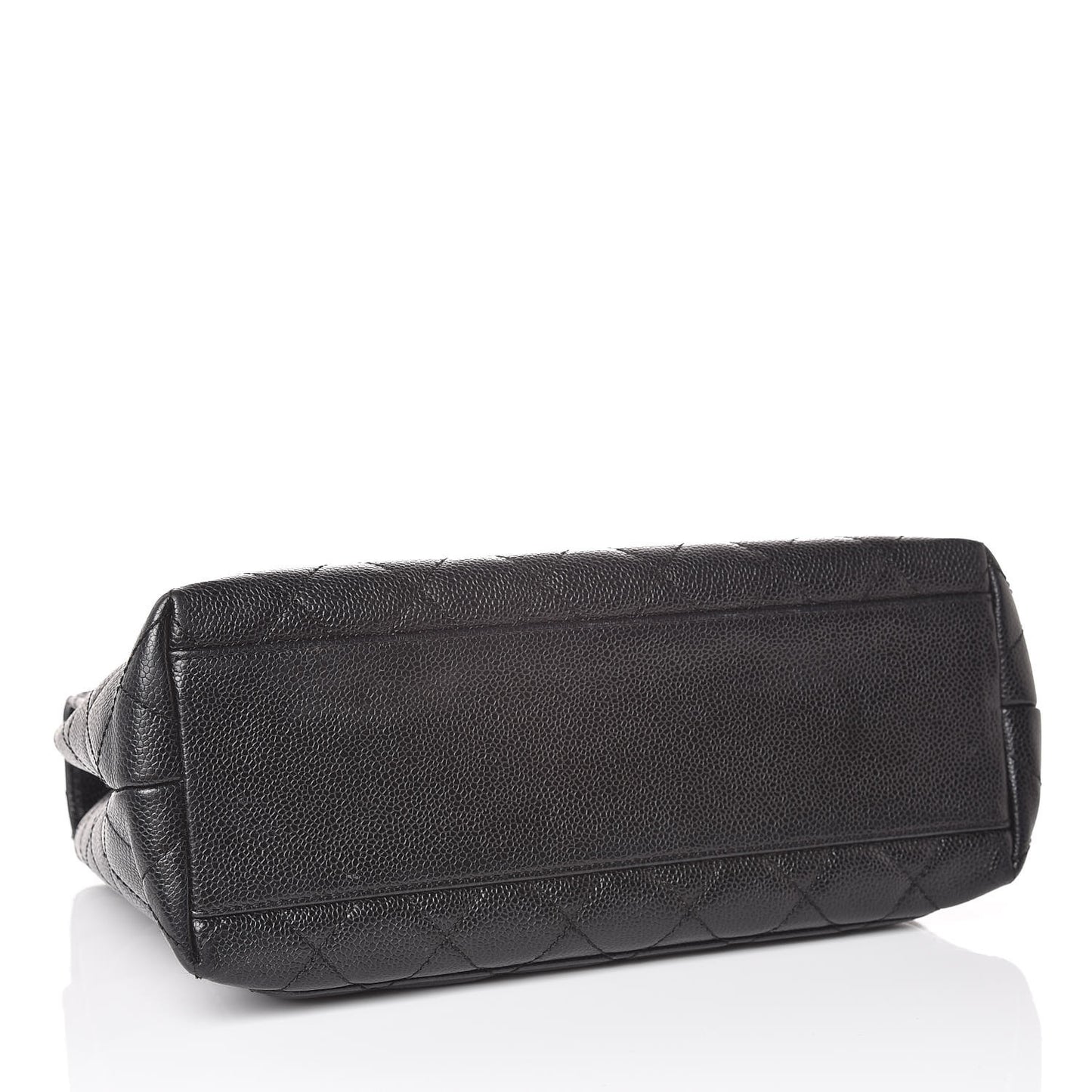 Caviar Quilted Jumbo Kelly Flap Black