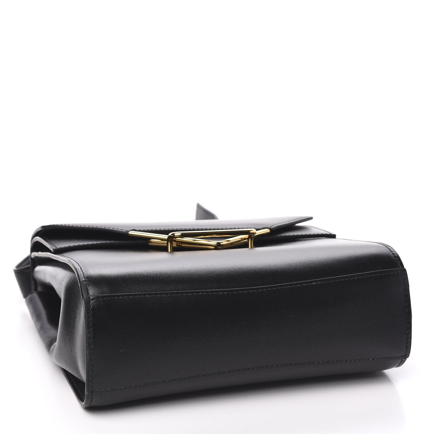 Box Calfskin Nappa Clip Bag Black