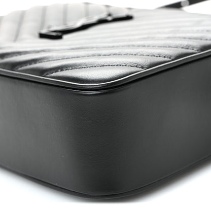 Saint Laurent Calfskin Matelasse Monogram Monochrome Lou Camera Bag Black 10 of 10