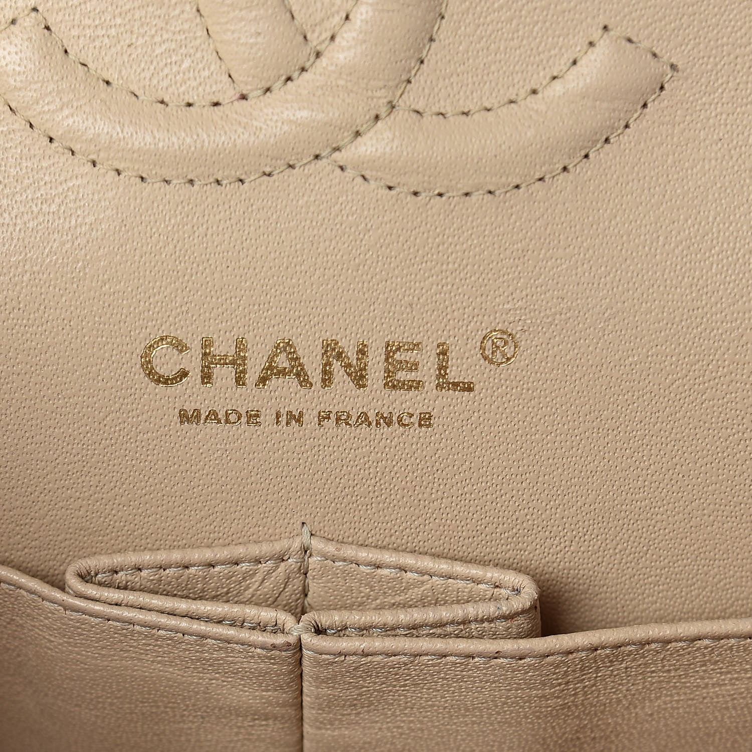 Chanel Caviar Quilted Medium Double Flap Beige Clair 6 of 10