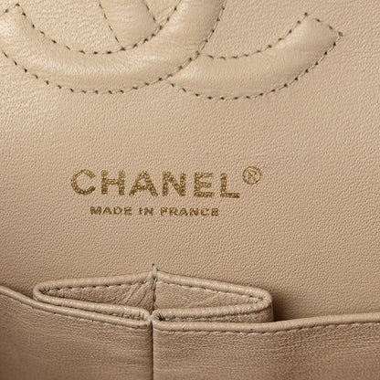 Chanel Caviar Quilted Medium Double Flap Beige Clair 6 of 10