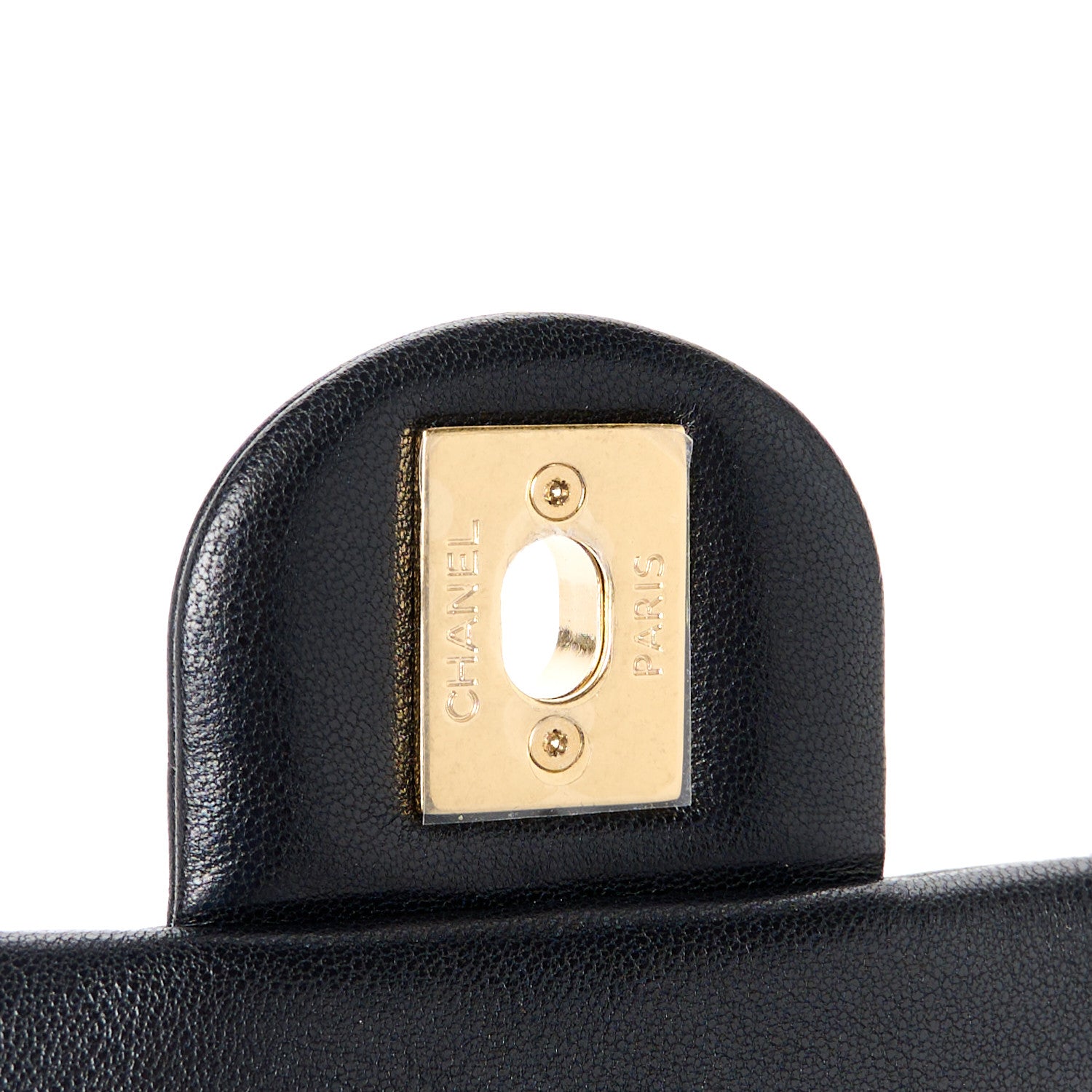 Chanel Lambskin Metal Quilted Mini Top Handle Square Flap Black 6 of 12