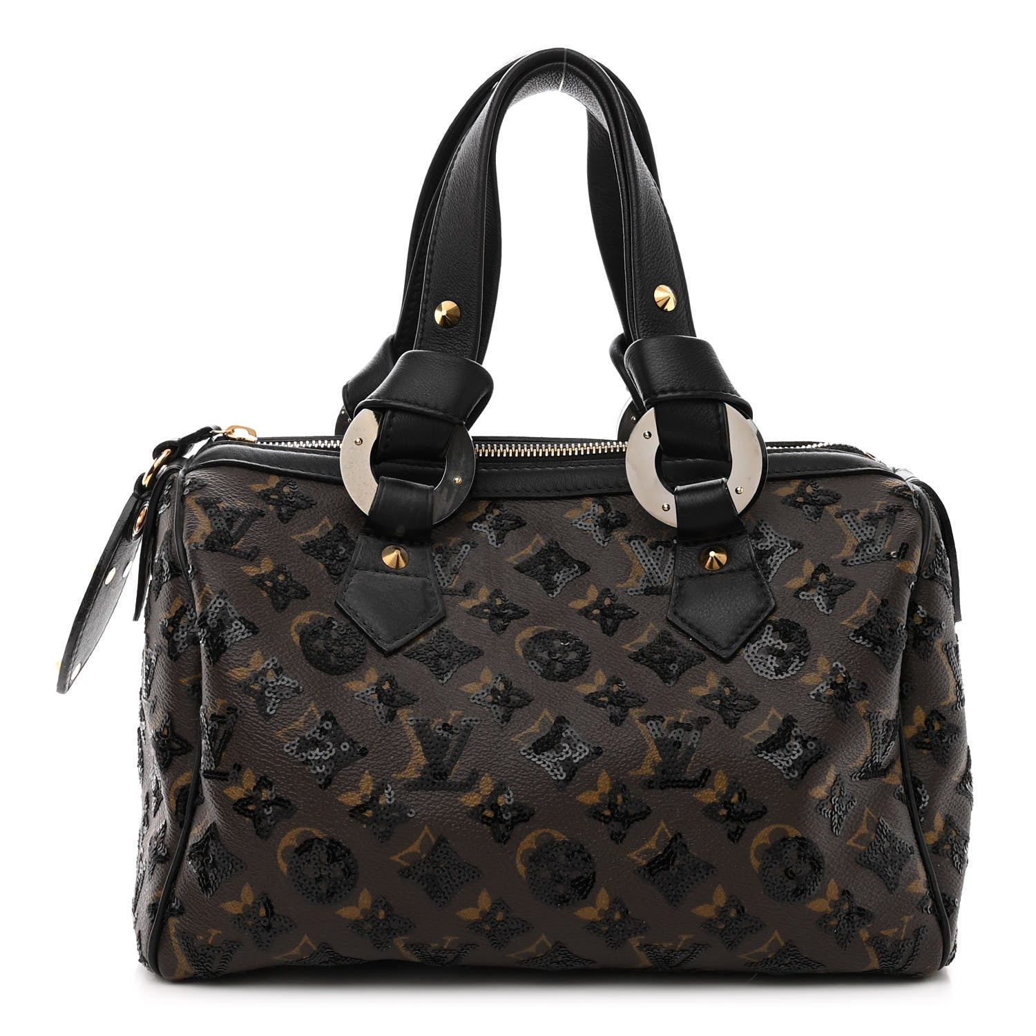 Louis Vuitton Monogram Sequins Eclipse Speedy 28 Black 1 of 10