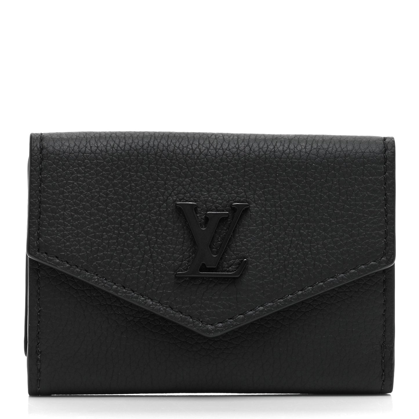Calfskin Lockmini Wallet Black