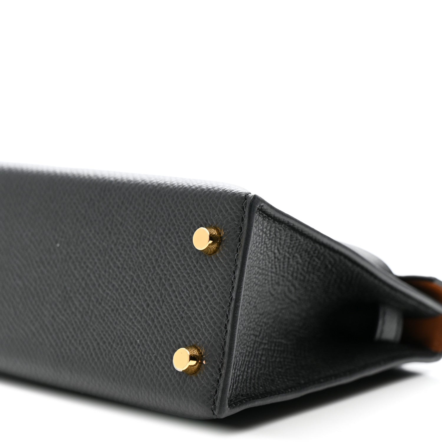 Hermes Epsom Horseshoe Mini Kelly Sellier 20 Black Gold 10 of 12