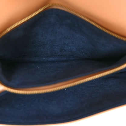 Louis Vuitton Lambskin Embossed Monogram Pochette Coussin Camel 6 of 11