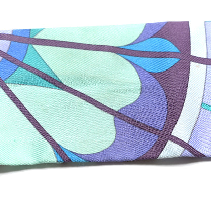 Hermes Silk Rose de Compas Twilly Menthol Bleu Lilac 6 of 7