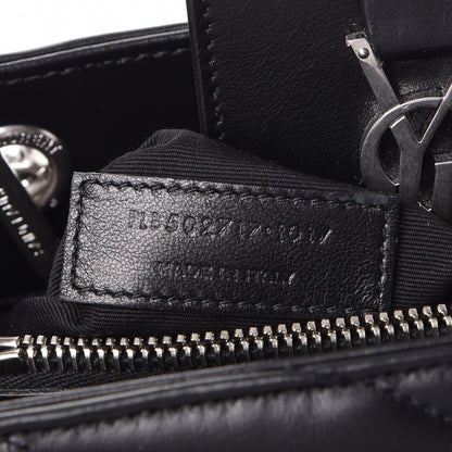 Saint Laurent Calfskin Y Quilted Monogram Small Loulou Shopper Black 7 of 7