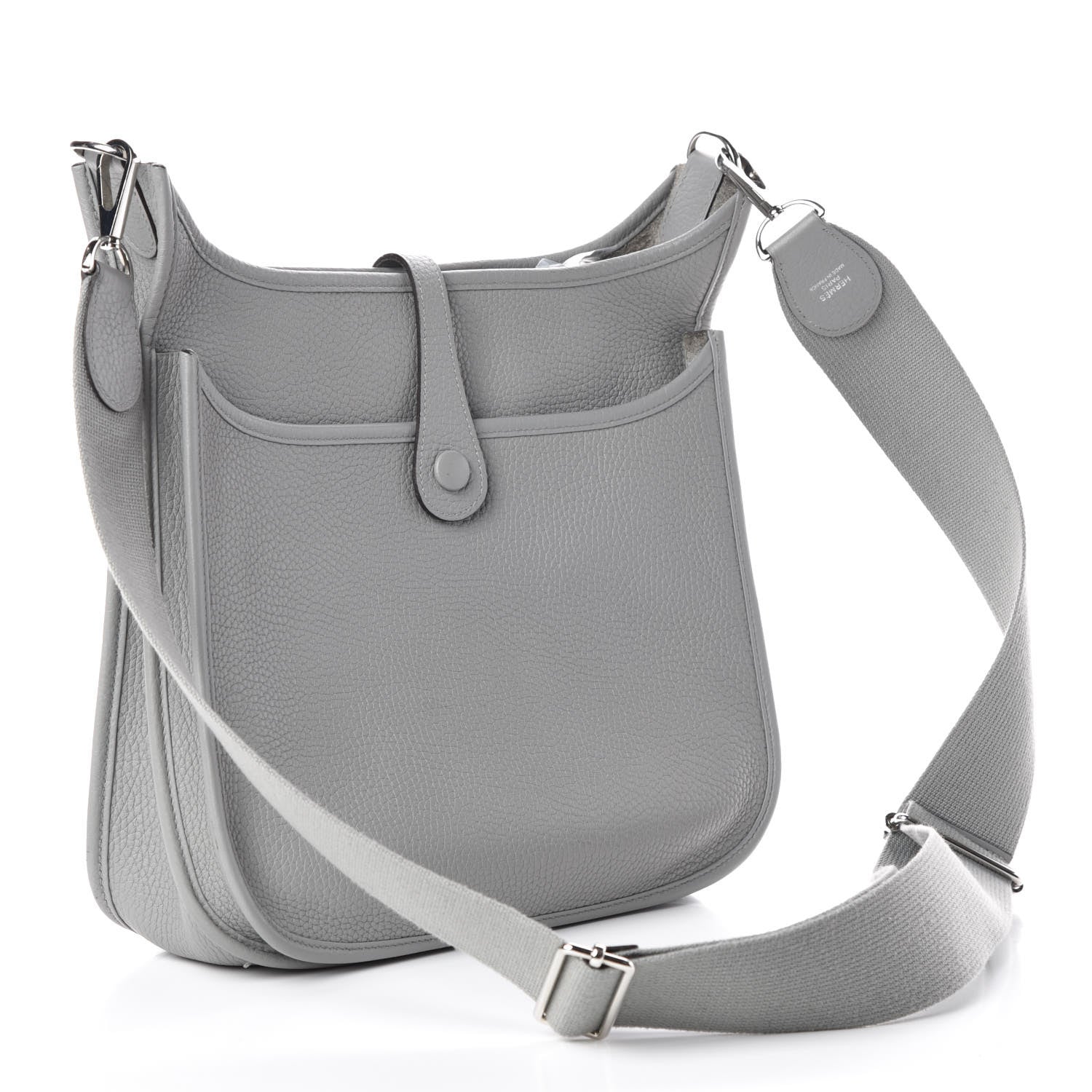 Hermes Taurillon Clemence Evelyne III PM Gris Mouette 3 of 9