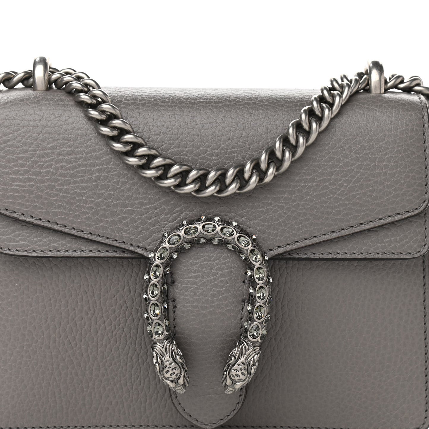 Calfskin Mini Dionysus Shoulder Bag Dusty Grey