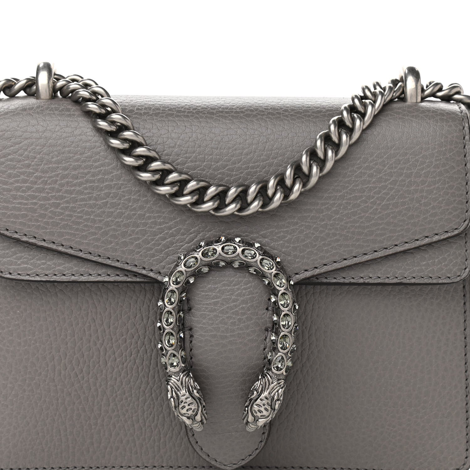 Gucci Calfskin Mini Dionysus Shoulder Bag Dusty Grey 9 of 11