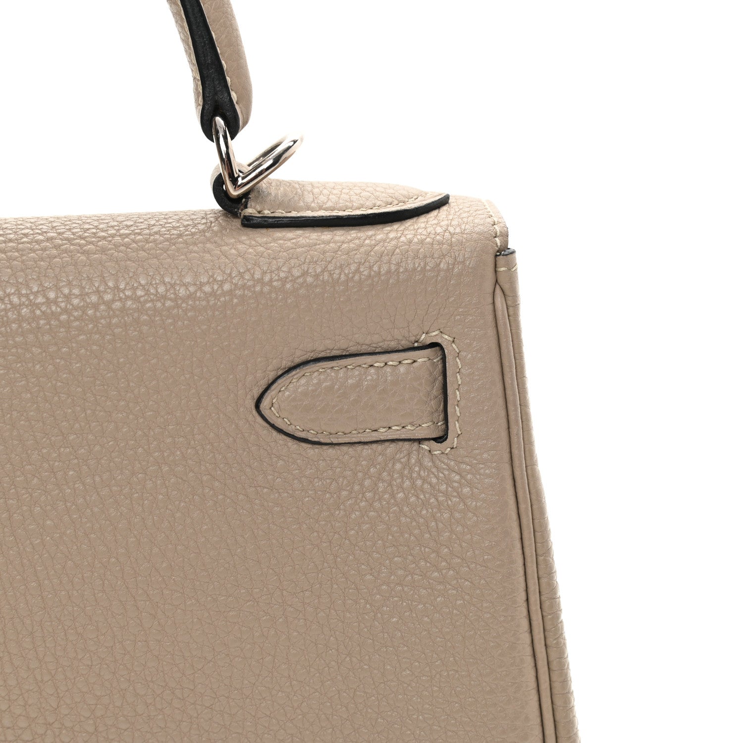 Hermes Taurillon Clemence Kelly Retourne 28 Gris Tourterelle 10 of 43