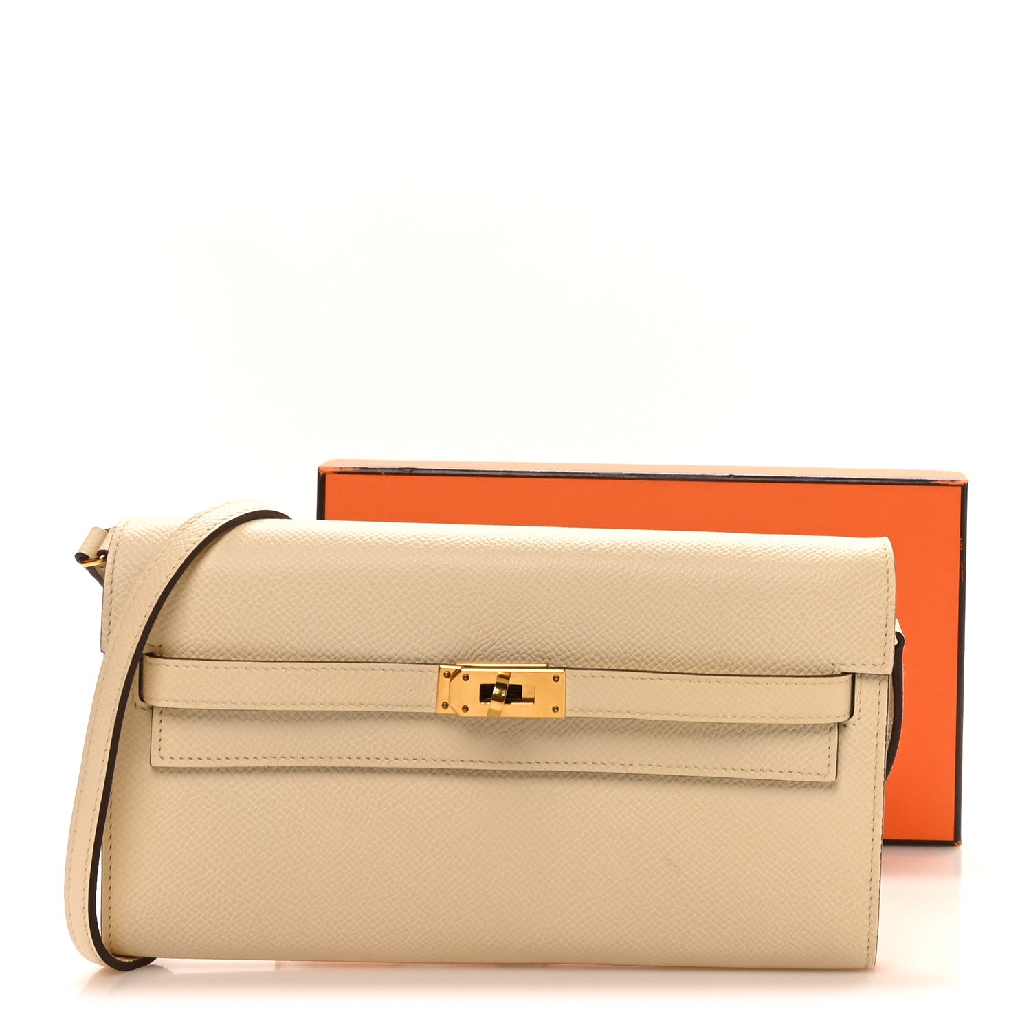 Hermes Epsom Verso Kelly Wallet To Go Nata Jaune Poussin 11 of 11