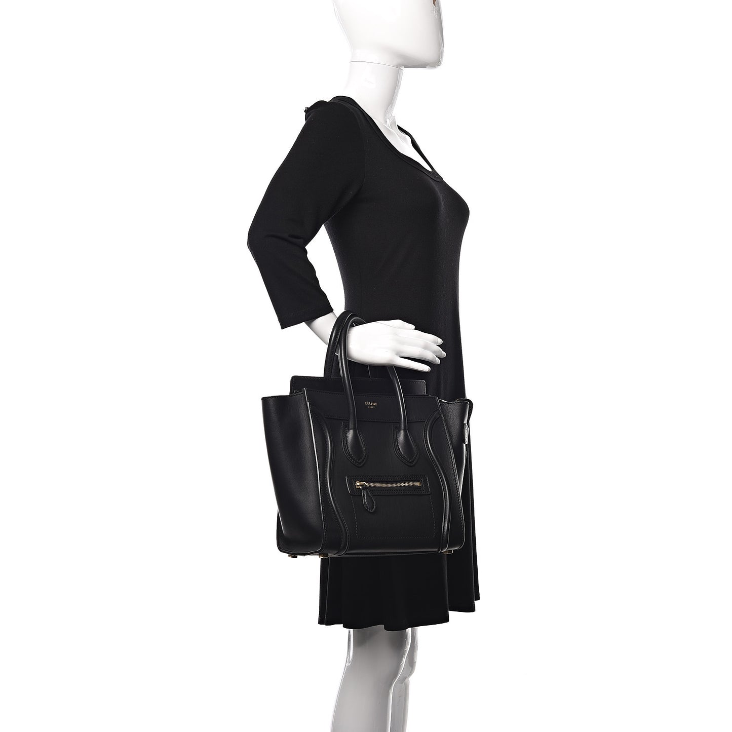 Smooth Calfskin Micro Luggage Black