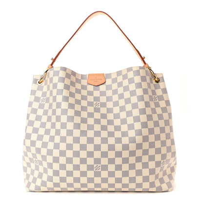 Louis Vuitton Damier Azur Graceful MM Rose Ballerine 1 of 7