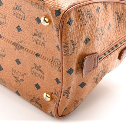 MCM Visetos Essential Boston Bag Cognac 9 of 9