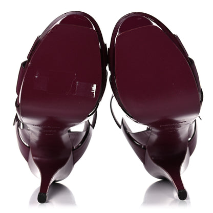 Saint Laurent Patent Tribute 105 Platform Sandals 36.5 Purple 5 of 11