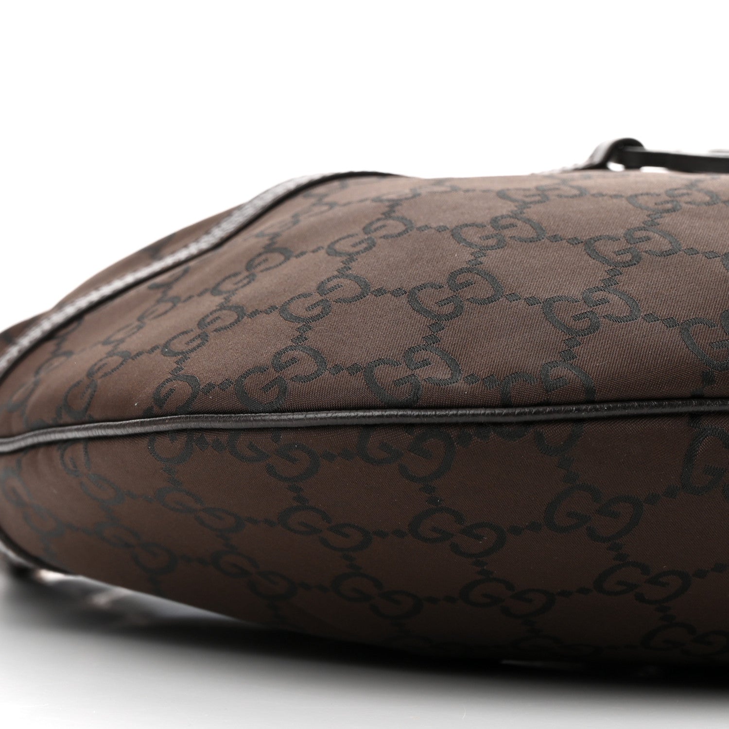 Gucci Canvas GG Reins Hobo Brown Black 8 of 15