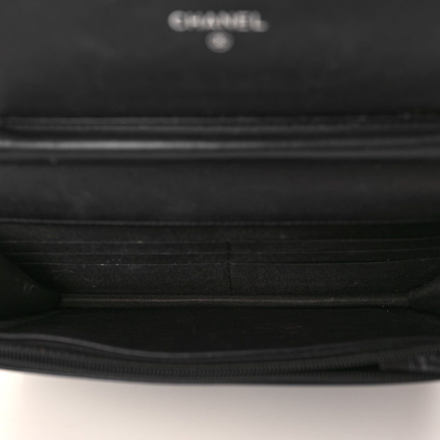 Chanel Caviar Timeless CC Wallet On Chain WOC Black 5 of 14