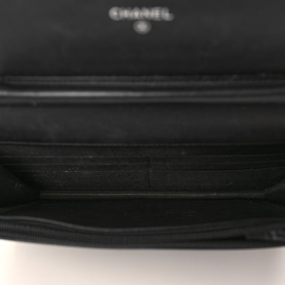 Chanel Caviar Timeless CC Wallet On Chain WOC Black 5 of 14