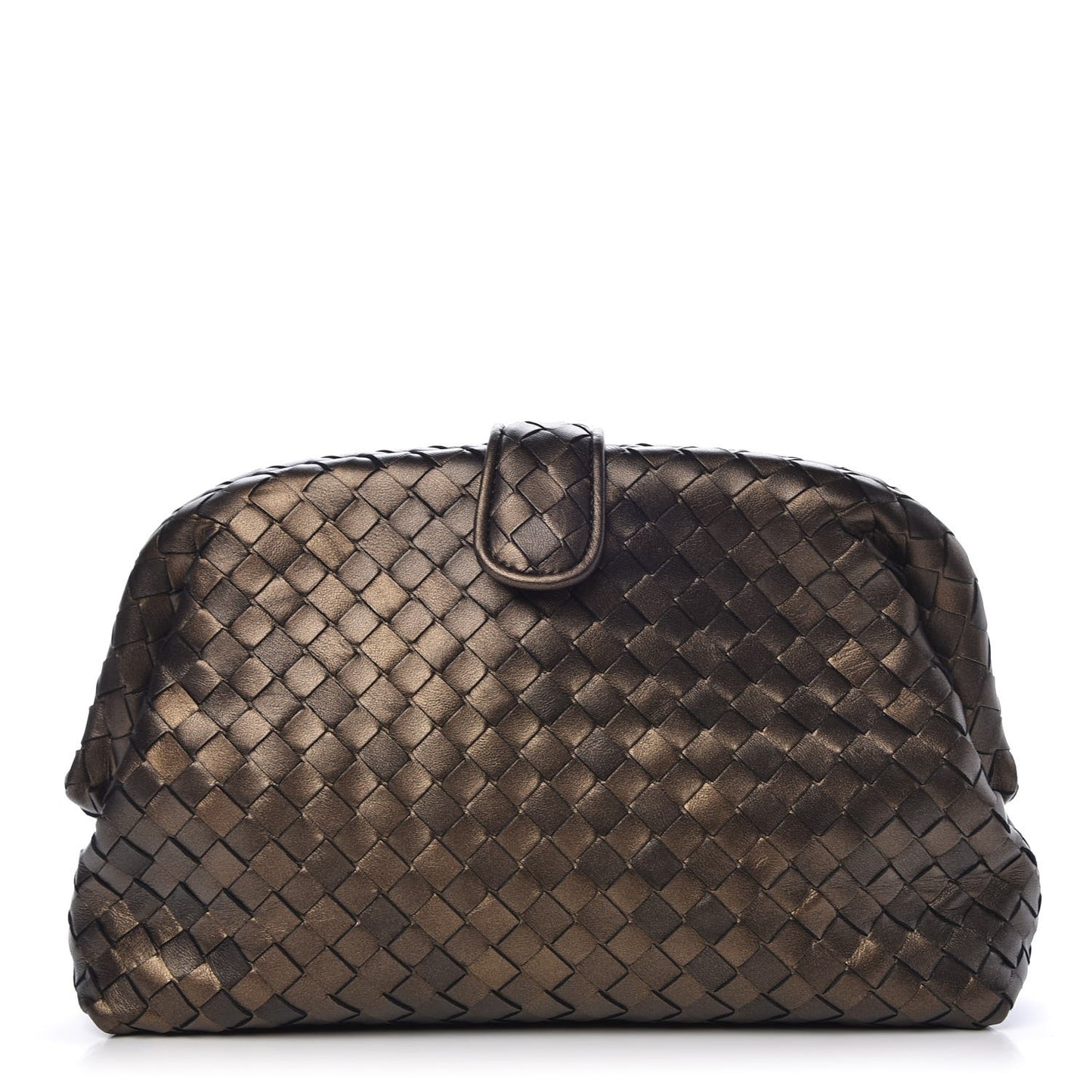 Nappa Intrecciato The Lauren 1980 Clutch Dark Bronze