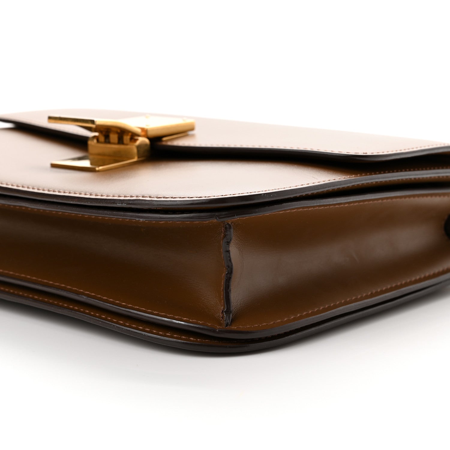 Celine Box Calfskin Medium Classic Box Flap Bag Camel 9 of 10