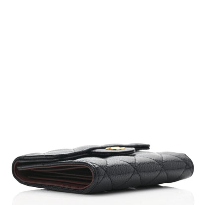 Chanel Caviar Quilted Compact Flap Wallet Black 4 of 7